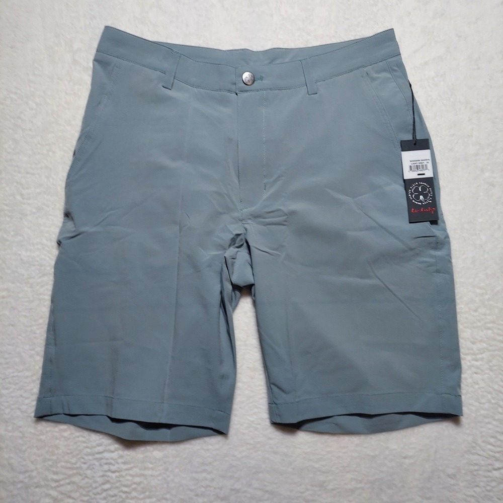 Black Clover Rodgers Shorts Mens 32 Light Grey New Golf Performance Activewear